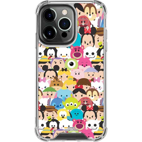 Disney Tsum Tsum Close up Characters iPhone 16 Pro Clear Case
