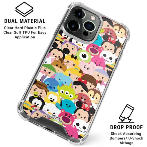Disney Tsum Tsum Close up Characters iPhone 16 Pro Clear Case