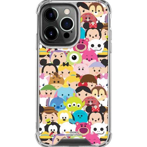 Disney Tsum Tsum Close up Characters iPhone 16 Pro Max Clear Case
