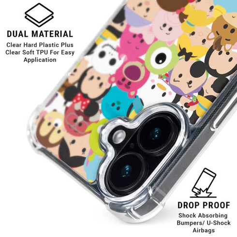 Disney Tsum Tsum Close up Characters iPhone 17 Clear Case