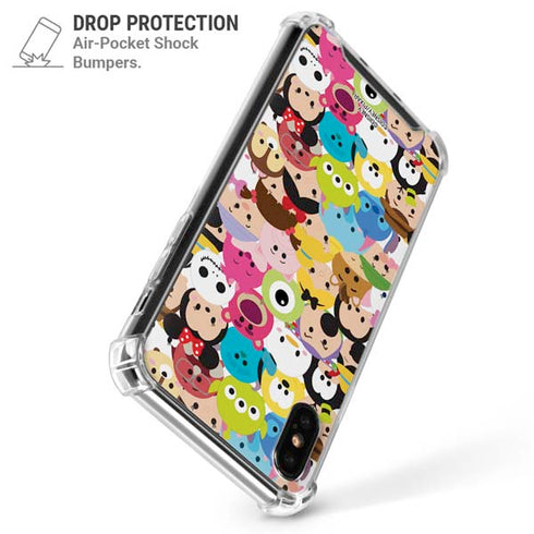 Disney Tsum Tsum Close up Characters iPhone X/XS Clear Case