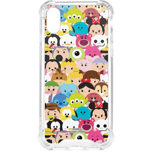 Disney Tsum Tsum Close up Characters iPhone XS Clear Case