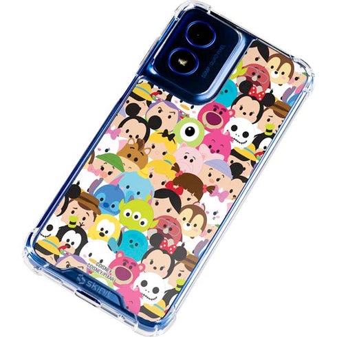 Disney Tsum Tsum Close up Characters Moto G Play 4G (2024) Clear Case