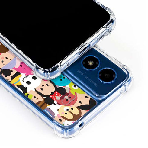 Disney Tsum Tsum Close up Characters Moto G Play 4G (2024) Clear Case