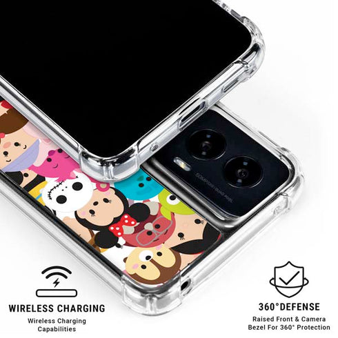 Disney Tsum Tsum Close up Characters Moto G Power 5G (2024) Clear Case