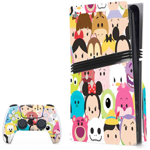 Disney Tsum Tsum Close up Characters PS5 Pro Disk Bundle Skin