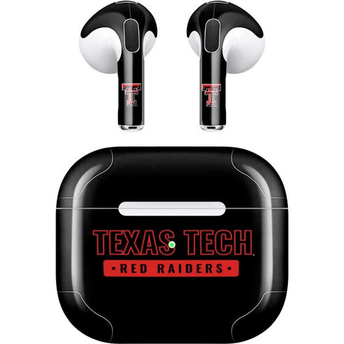 Texas Tech University TT Red Raiders Apple AirPods (3rd Gen 2021) Skin