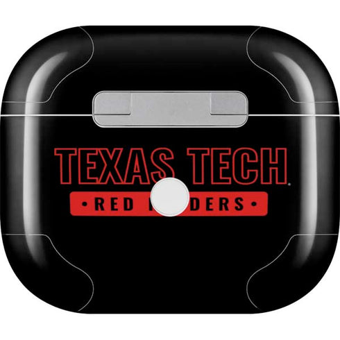 Texas Tech University TT Red Raiders Apple AirPods (3rd Gen 2021) Skin