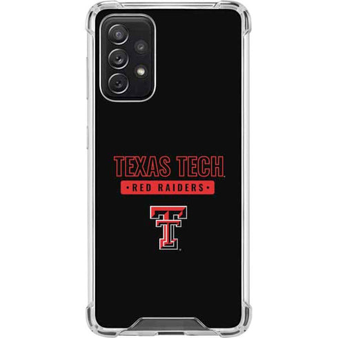 Texas Tech University TT Red Raiders Galaxy A72 5G Clear Case