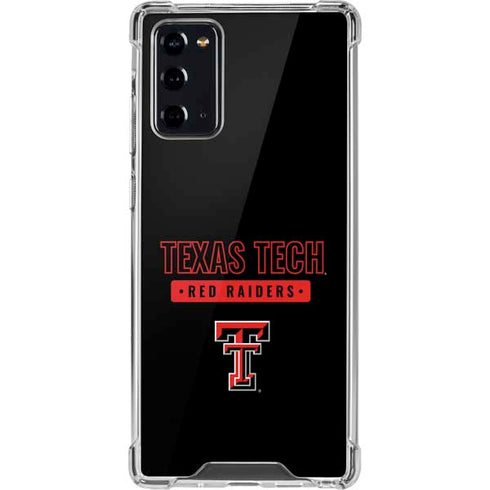 Texas Tech University TT Red Raiders Galaxy Note20 5G Clear Case