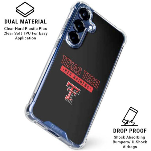 Texas Tech University TT Red Raiders Galaxy S25 Plus Clear Case