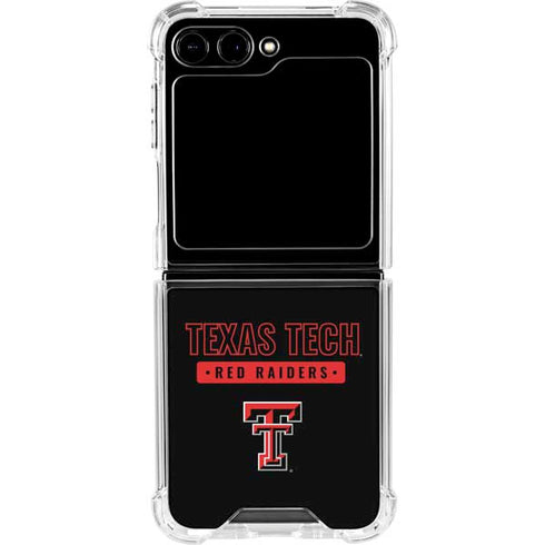 Texas Tech University TT Red Raiders Galaxy Z Flip6 Clear Case