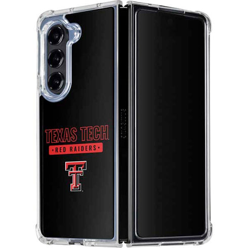 Texas Tech University TT Red Raiders Galaxy Z Fold5 5G Clear Case