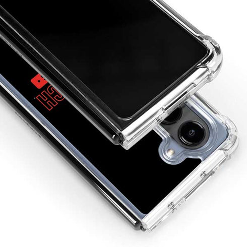 Texas Tech University TT Red Raiders Galaxy Z Fold5 5G Clear Case