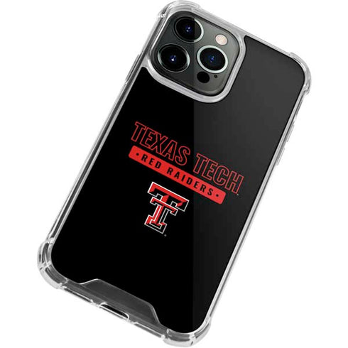 Texas Tech University TT Red Raiders iPhone 13 Pro Clear Case