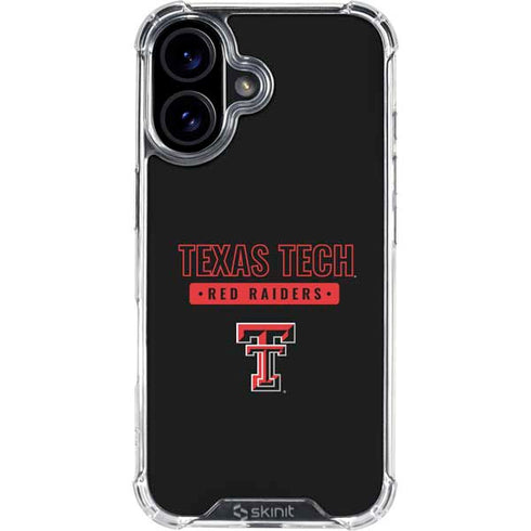 Texas Tech University TT Red Raiders iPhone 16 Plus Clear Case