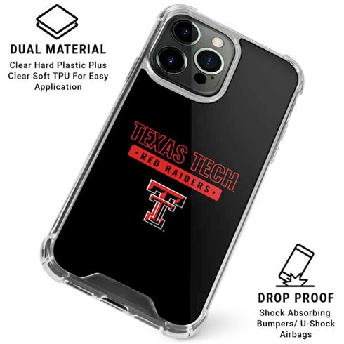 Texas Tech University TT Red Raiders iPhone 16 Pro Clear Case