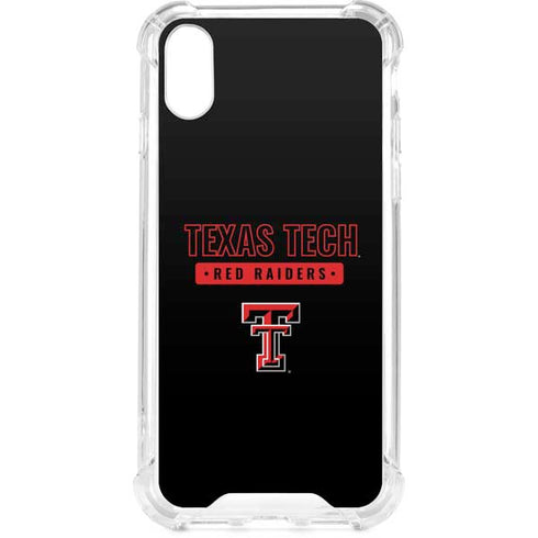 Texas Tech University TT Red Raiders iPhone XS Clear Case