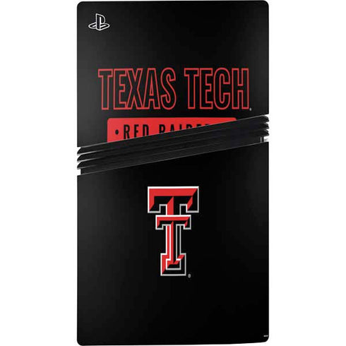Texas Tech University TT Red Raiders PS5 Pro Console Skin