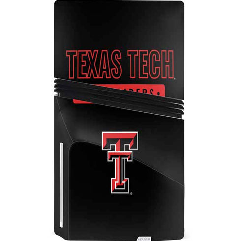 Texas Tech University TT Red Raiders PS5 Pro Disk Console Skin