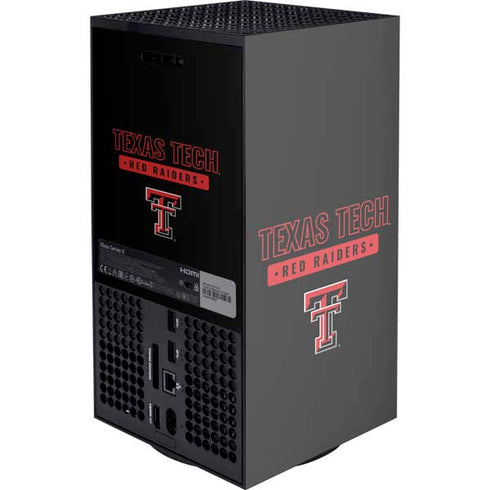 Texas Tech University TT Red Raiders XBox Series X Digital Edition Console Skin