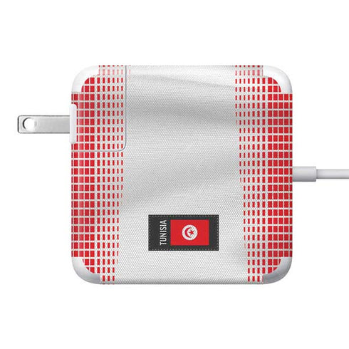 Tunisia Soccer Flag 85W Power Adapter (15 and 17 inch MacBook Pro Charger) Skin