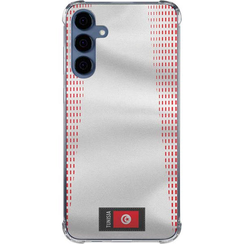 Tunisia Soccer Flag Galaxy A55 5G Clear Case