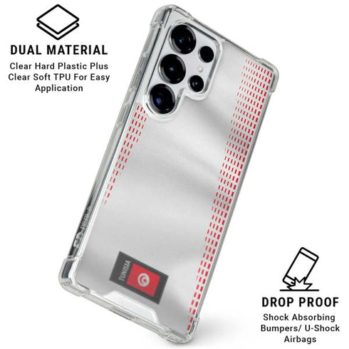Tunisia Soccer Flag Galaxy S25 Ultra Clear Case