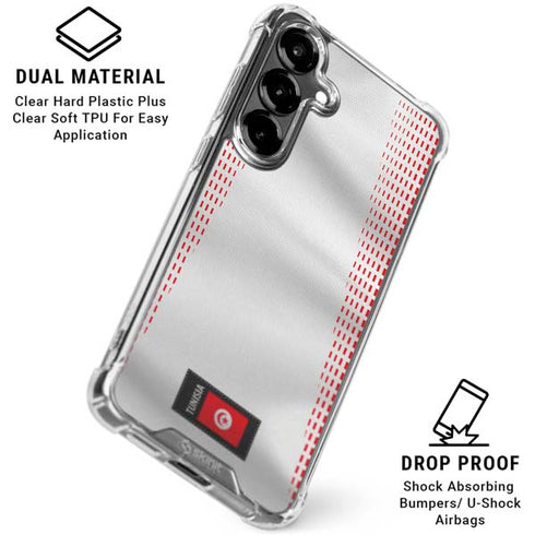 Tunisia Soccer Flag Galaxy S26 Plus Clear Case