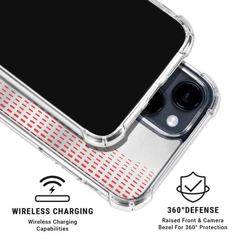 Tunisia Soccer Flag iPhone 15 Clear Case