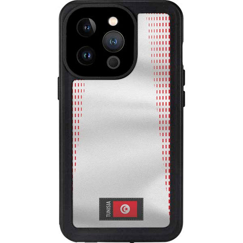 Tunisia Soccer Flag iPhone 15 Pro Waterproof Case