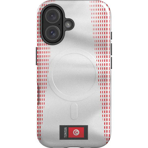 Tunisia Soccer Flag iPhone 16 Plus Magsafe Impact Case