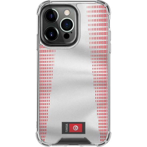 Tunisia Soccer Flag iPhone 16 Pro Clear Case
