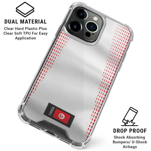 Tunisia Soccer Flag iPhone 16 Pro Clear Case