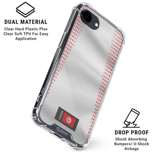 Tunisia Soccer Flag iPhone 16e Clear Case