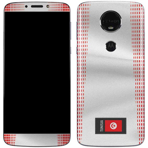 Tunisia Soccer Flag Moto E5 Plus Skin