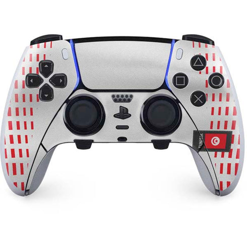 Tunisia Soccer Flag PS5 DualSense Edge Pro Controller Skin