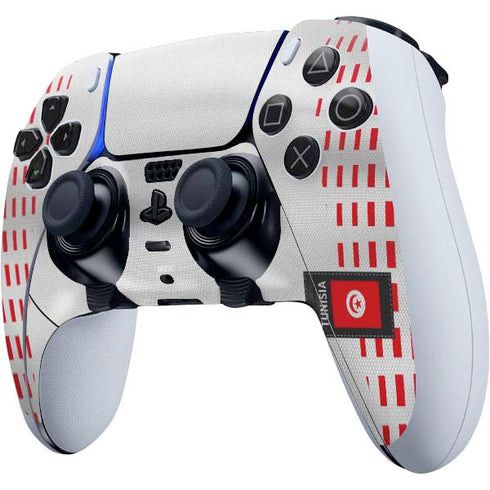 Tunisia Soccer Flag PS5 DualSense Edge Pro Controller Skin