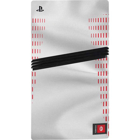 Tunisia Soccer Flag PS5 Pro Disk Console Skin