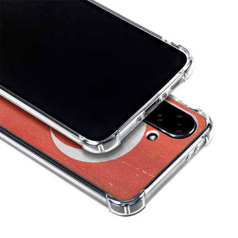 Turkish Flag Distressed Galaxy A36 5G Clear Case