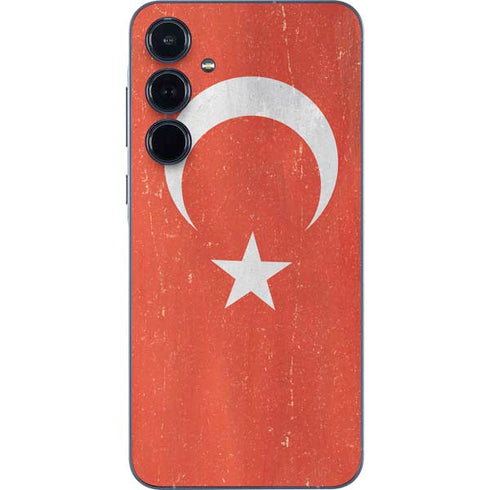 Turkish Flag Distressed Galaxy A36 5G Skin