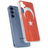 Turkish Flag Distressed Galaxy A55 5G Clear Case