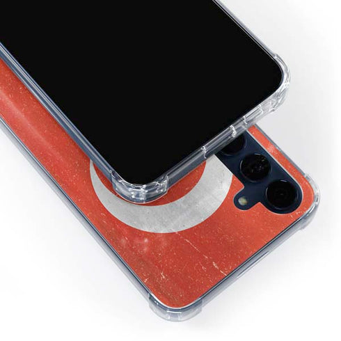 Turkish Flag Distressed Galaxy A55 5G Clear Case