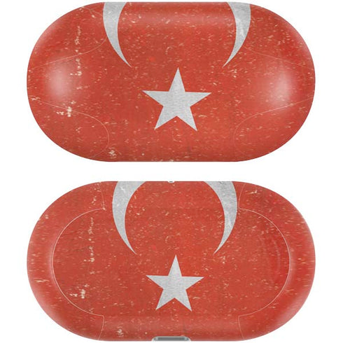 Turkish Flag Distressed Galaxy Buds Plus Skin