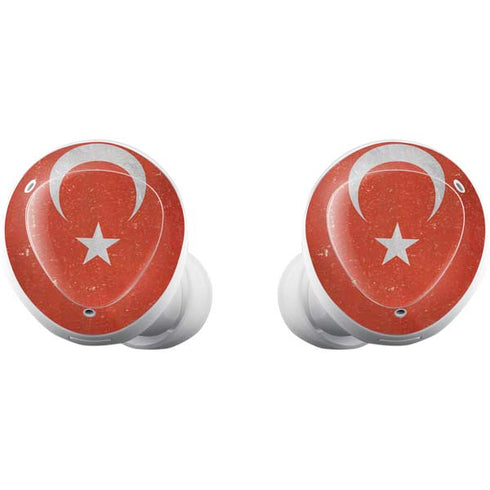 Turkish Flag Distressed Galaxy Buds Plus Skin