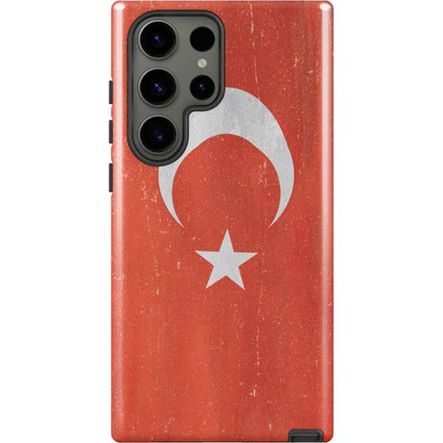 Turkish Flag Distressed Galaxy S23 Ultra Pro Case