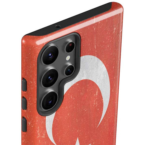 Turkish Flag Distressed Galaxy S23 Ultra Pro Case