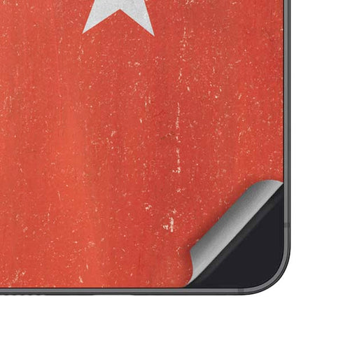 Turkish Flag Distressed Galaxy S24 Skin