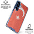 Turkish Flag Distressed Galaxy S25 Clear Case