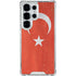 Turkish Flag Distressed Galaxy S25 Ultra Clear Case
